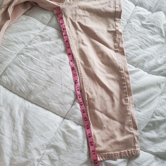 Jones New York Classic Stretch Cropped Denim Jeans Pink - Picture 10 of 12